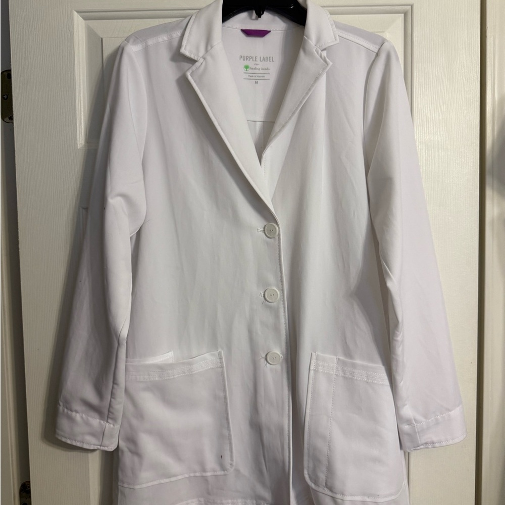 Healing Hands White Lab Coat